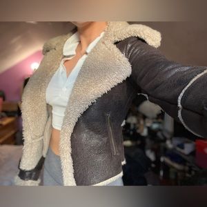 Vintage faux shearling coat
